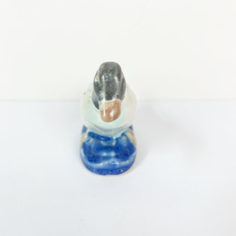 Vintage Ceramic Hand Painted Duck Goose Figurine 3" Tall Collectible MCM - Picture 6 of 9